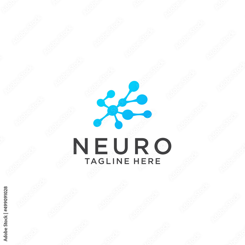 Neuro logo icon design vector template Neuro logo icon design vector template