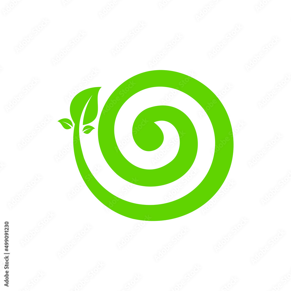 Swirl Leaf Logo can be use for icon, sign, logo and etc Swirl Leaf Logo can be use for icon, sign, logo and etc