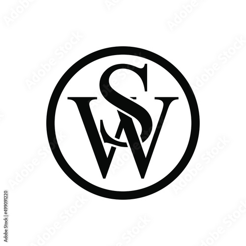 SW Logo can be use for icon, sign, logo and etc