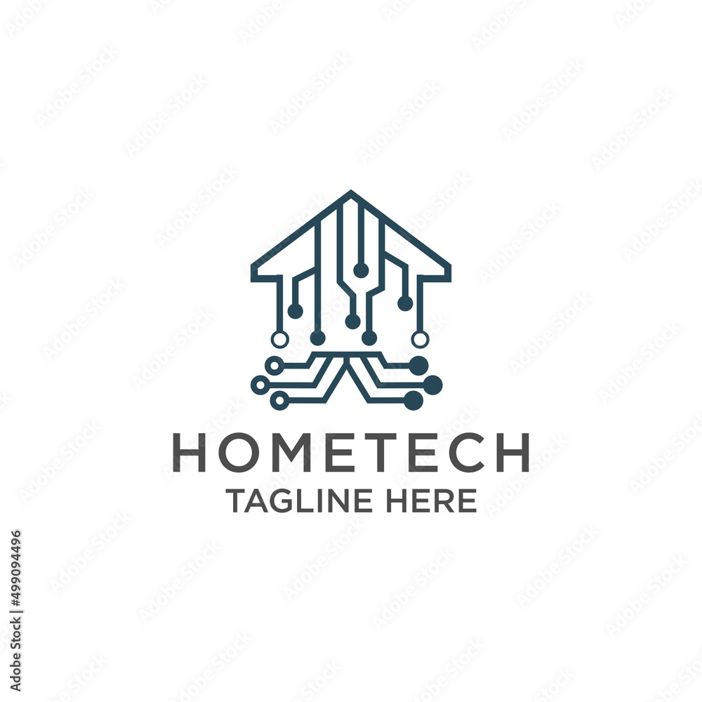 Hometech logo icon design vector template Hometech logo icon design vector template