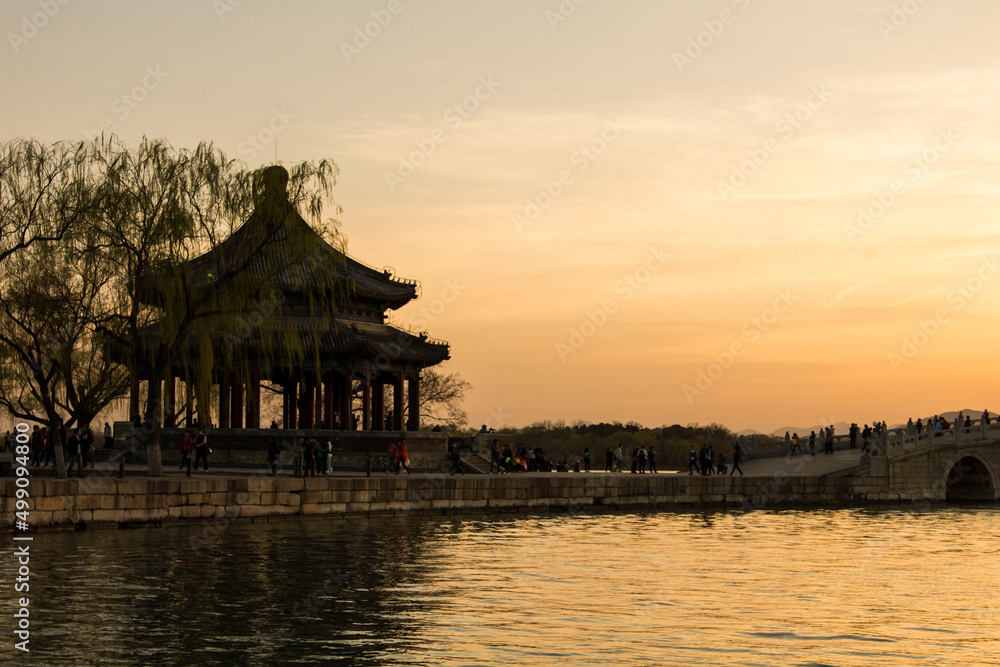Chinese pagoda at Summer Palace in Beijing, China Chinese pagoda at Summer Palace in Beijing, China