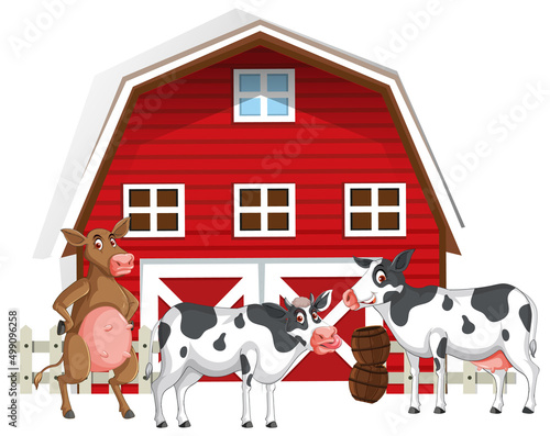 Farming theme with many animals
