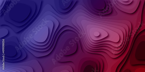 Luxury red, purple abstract Papercut multi layers 3D dark red purple color texture vector background. Abstract modern geometric shape multi layer 3d papercut luxury background with multi color.