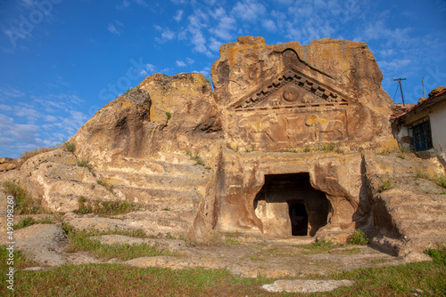 Ancient Lion tomb view, Phrygian valley, Eskişehir province