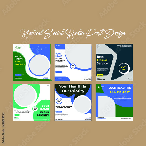 medical social media post design
