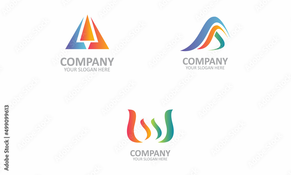 Obraz premium Creative AAW logo design