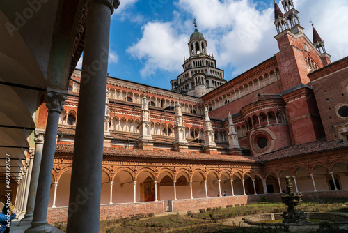 Tableau sur toile Certosa di Pavia secret view on this amazing architecture