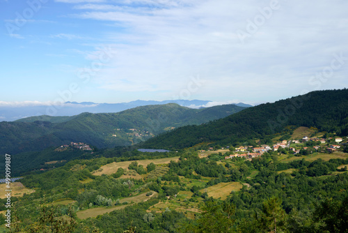 Fototapeta Naklejka Na Ścianę i Meble -  View of Alpi Apuane from Foce Carpinelli, Tuscany