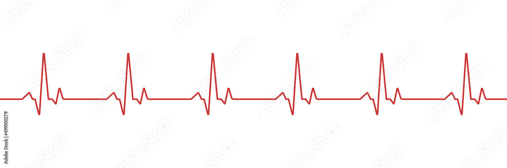 Vector illustration with red line cardio for medical design. Heartbeat cardiogram. Vector illustration with red line cardio for medical design. Heartbeat cardiogram.