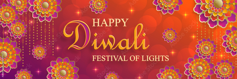 Festive Diwali and Deepawali card. The indian festival of lights Festive Diwali and Deepawali card. The indian festival of lights