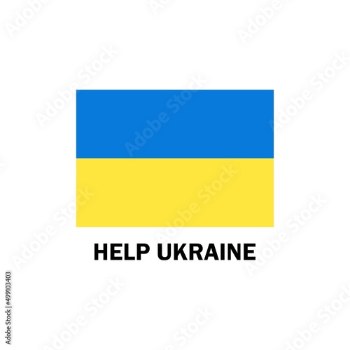 Pray for Ukraine. Stop war. Save Ukraine. I love Ukraine. Ukraine flag. Vector illustration.