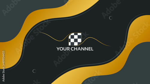 Youtube banner and cover template