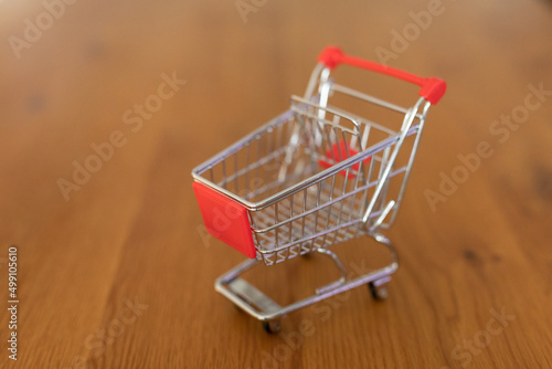 Shopping cart on digital ba...
