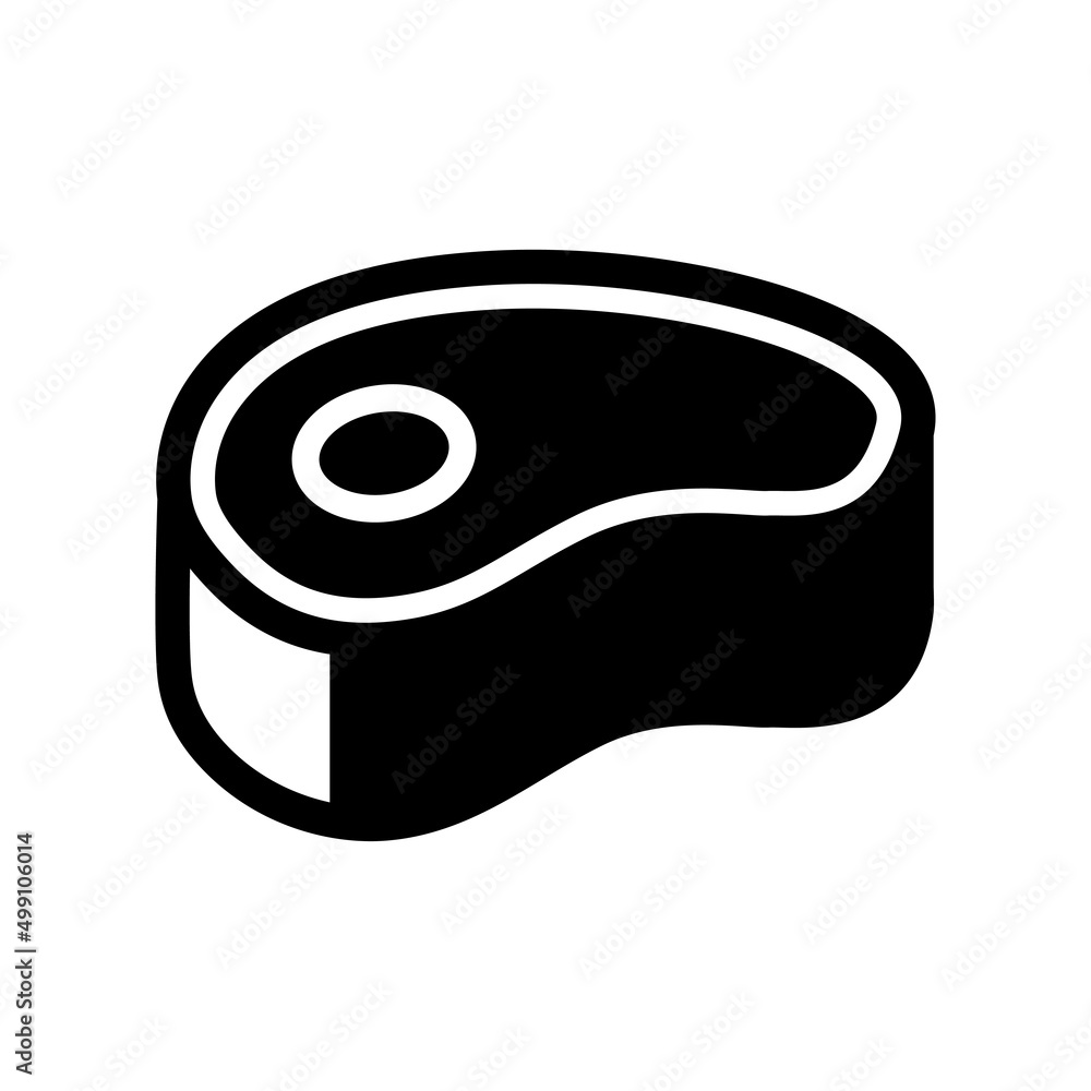 Beef steak icon vector design template. Beef steak icon vector design template.