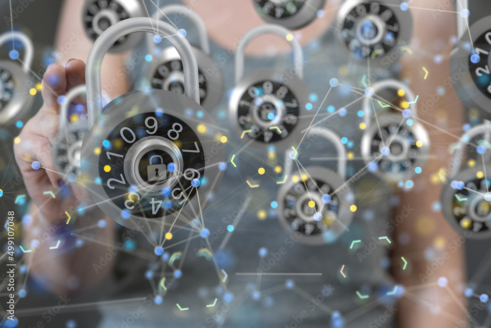 Cybersecurity and information or network protection. Future technology Cybersecurity and information or network protection. Future technology