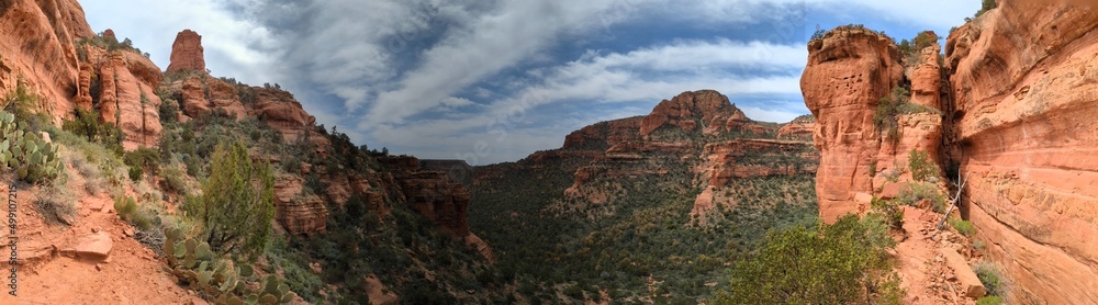 Canyon Majesty Unveiled: Panoramic Vista of an Arizona Wonder