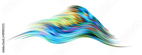 Fluffy bunch of blades of grass or hairs. Smear of dry paint, lines fluttering in the wind.