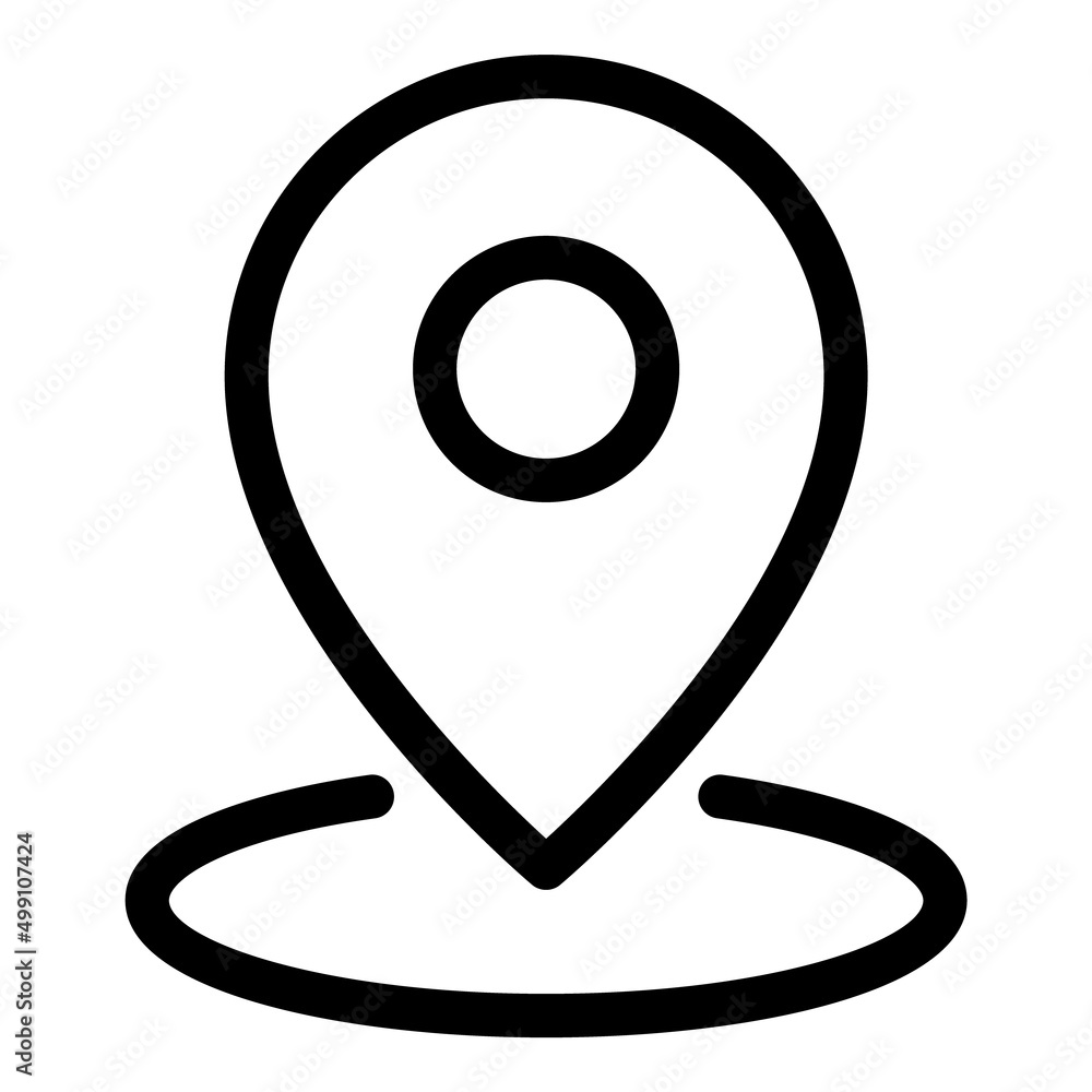 Map Pin Location Flat Icon Isolated On White Background Map Pin Location Flat Icon Isolated On White Background