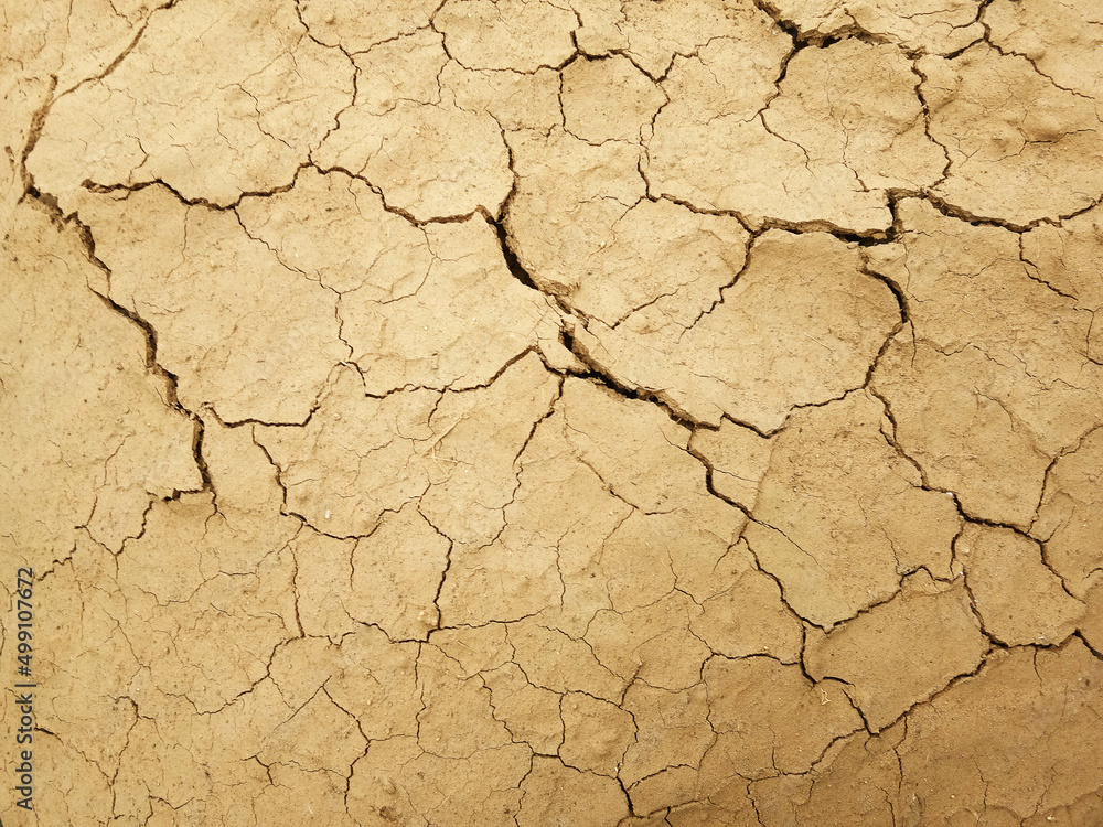 The ground has cracks in the top view for the background The ground has cracks in the top view for the background
