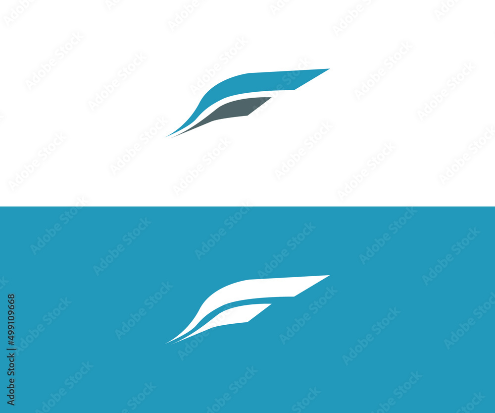 Obraz premium f logo design
