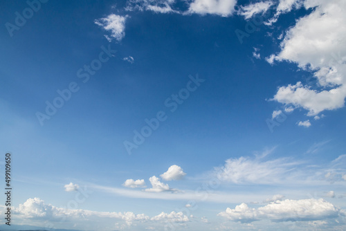 blue sky and clouds on cloudscape © Tamas