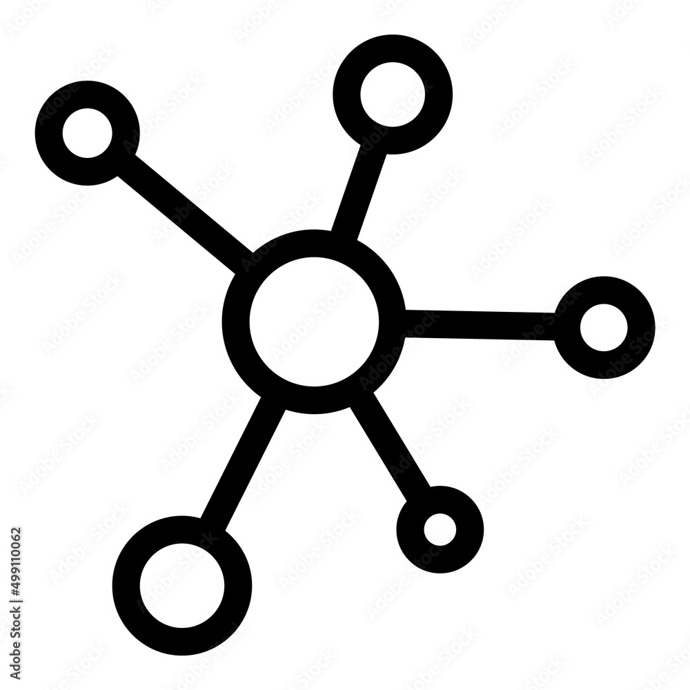 Network Flat Icon Isolated On White Background Network Flat Icon Isolated On White Background