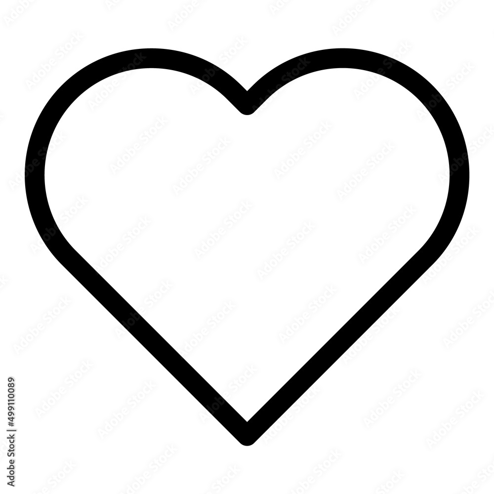 Heart Like Love Flat Icon Isolated On White Background Heart Like Love Flat Icon Isolated On White Background