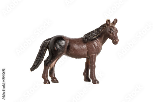 horse toy figurine isolated on white background © Fotograf