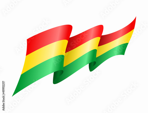 Free Download Bolivian flag wavy abstract background. Vector illustration. - GFXLoad