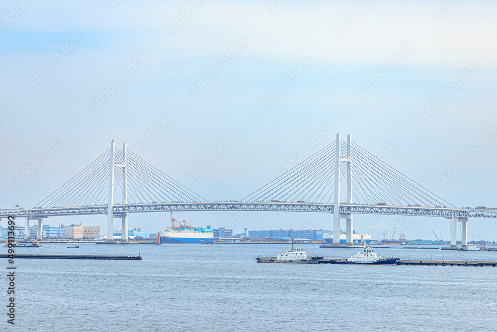 横浜ベイブリッジ　神奈川県横浜市　Yokohama Bay Bridge. Kanagawa-ken Yokohama city.