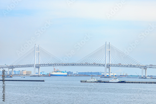 横浜ベイブリッジ　神奈川県横浜市　Yokohama Bay Bridge. Kanagawa-ken Yokohama city. © M・H