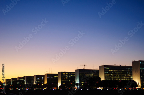 esplanada dos ministérios em brasilia, distrito federal, brasil © Cenas brasileiras