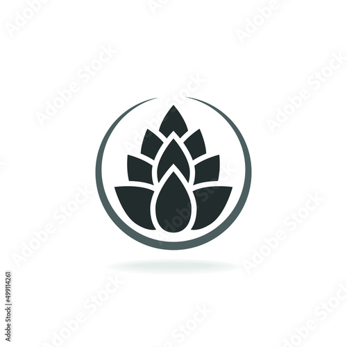 Abstract natural element. Logo design 