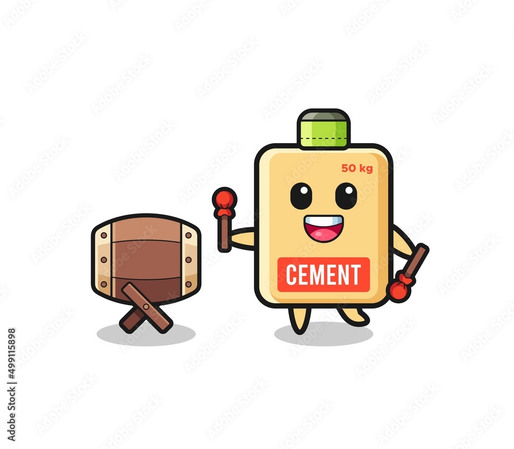 cement sack muslim cartoon is beating the bedug cement sack muslim cartoon is beating the bedug