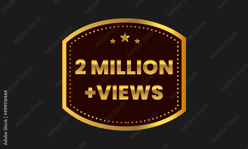 2 million views celebration thumbnail design