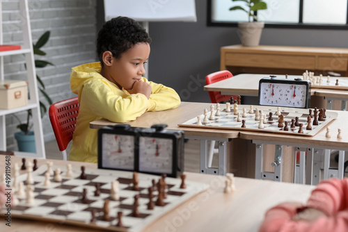 Little African-American boy...