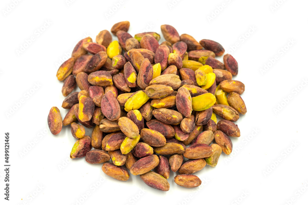 Fototapeta premium Pistachio kernel isolated on white background. close up