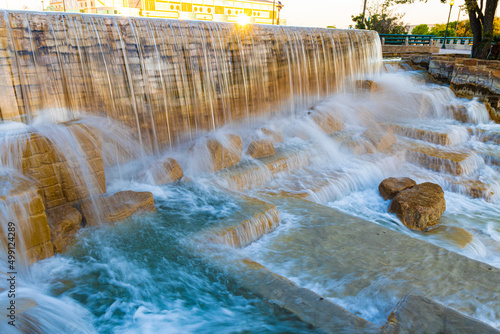 The Hemisfair Park Waterfall, San Antonio, Texas, USA photo
