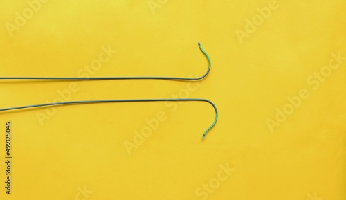 Obraz na plátne Angioplasty guiding catheter(AL-2 catheter) used to treat blockages of the arteries of heart