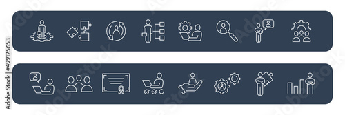 Business Management icons set . Business Management pack symbol vector elements for infographic web photo