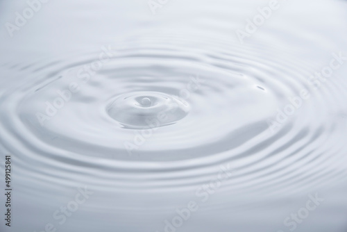 water drop and splash and white background