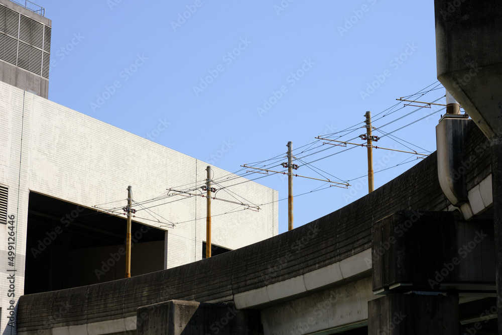 A railway pole A railway pole