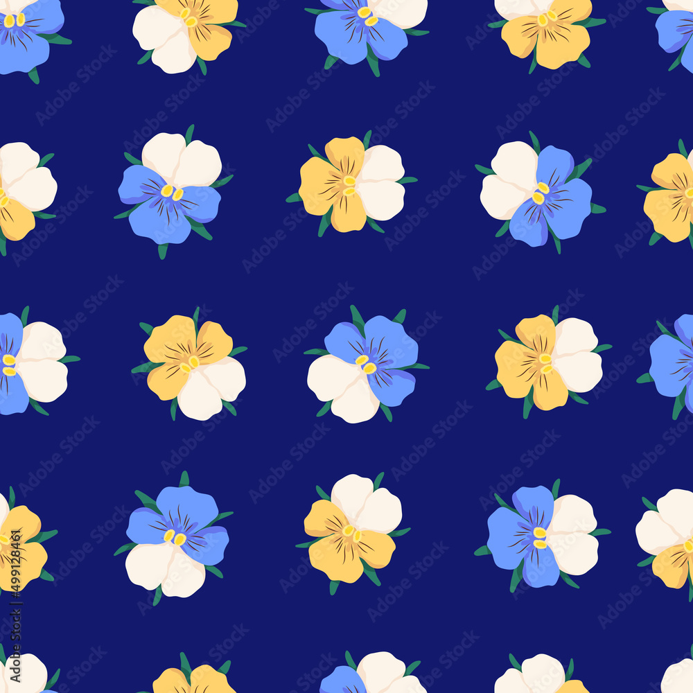Vector seamless pattern with Field violet. Illustration for background, postcard, fabric. Vector seamless pattern with Field violet. Illustration for background, postcard, fabric.