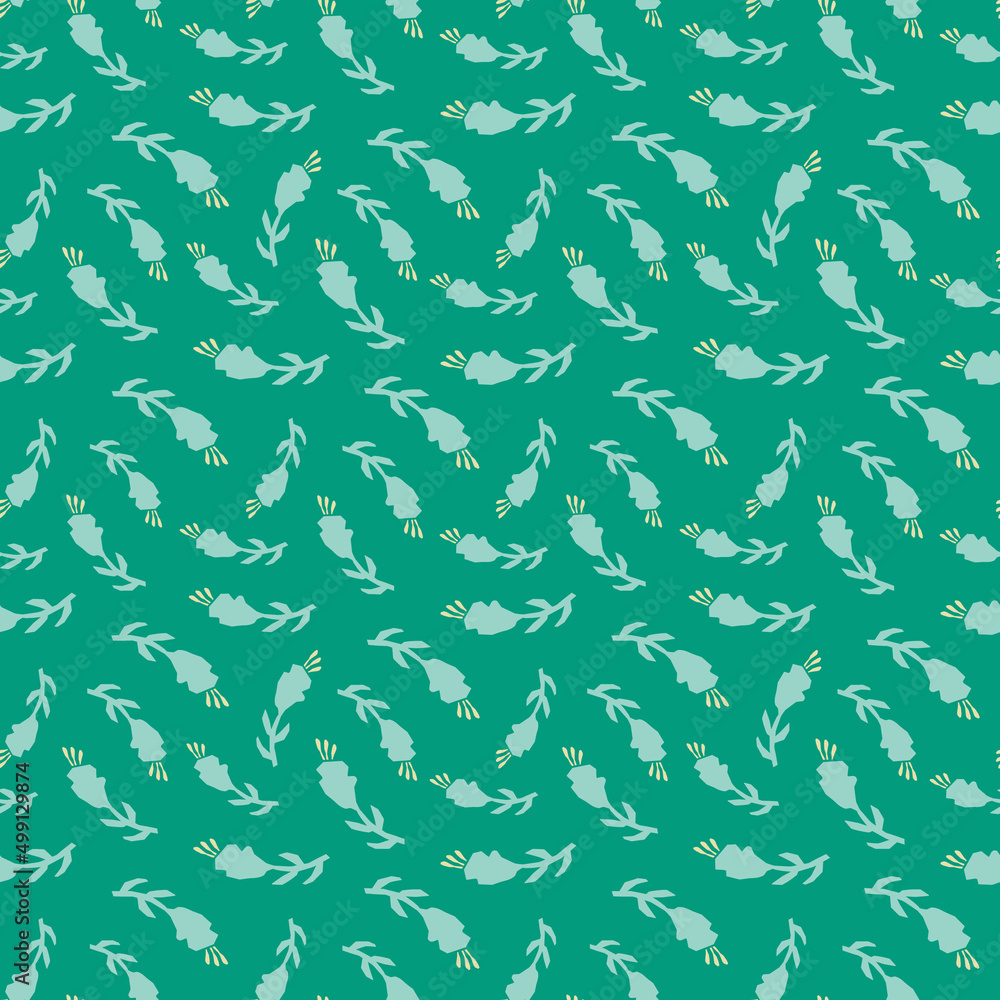 Spring summer botanical seamless pattern Spring summer botanical seamless pattern