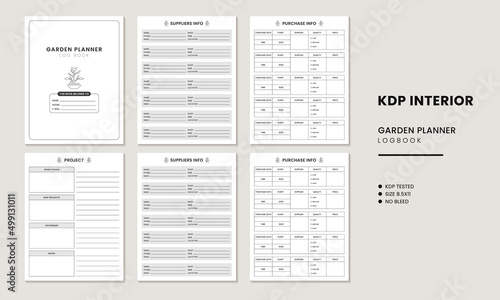 Garden Planner Log Book KDP Interior