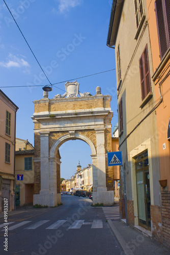 Gate of Ravegnana (or Porta Ravegnana) in Ravenna, Italy photo