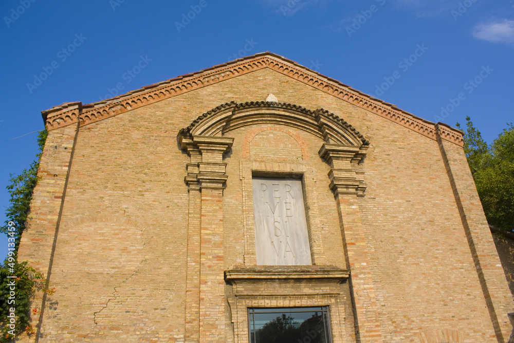 Rasi Theater (before Church Santa Chiara) in Ravenna, Italy