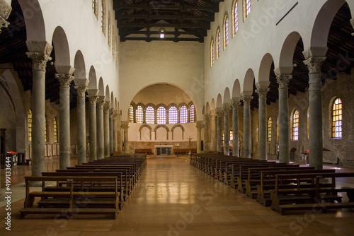 Interior of Basilica of San Giovanni Evangelista in Ravenna