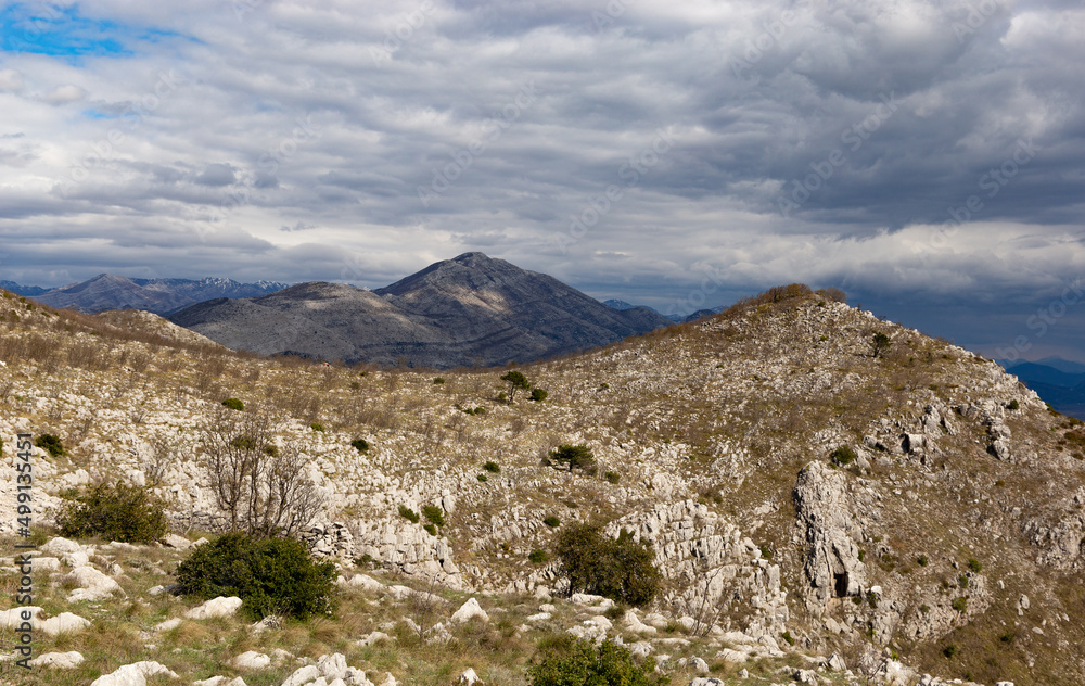Mountains in the Dolmatia region in Croatia. Mountains in the Dolmatia region in Croatia.