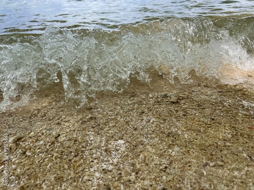 waves in the beach